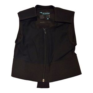 Marena Recovery Post Surgery Short Chest Compression Vests Sz XS Full Zip Black